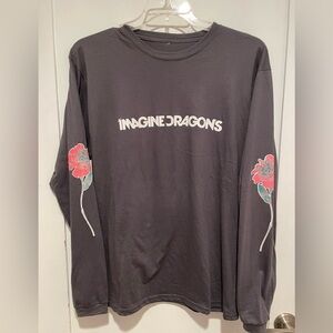 Imagine Dragons Official Merch Long Sleeve Tee w Graphics on Sleeves. XL
